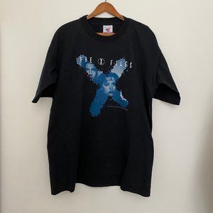 Vintage 1995 The X-FILES T-Shirt Large Mulder & Scully 90s TV Show Tee